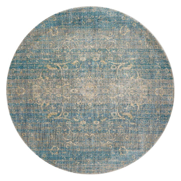 Loloi Anastasia AF 10 Light Blue Mist Area Rug Rugs Loloi 5' 3" x 5' 3" Round 