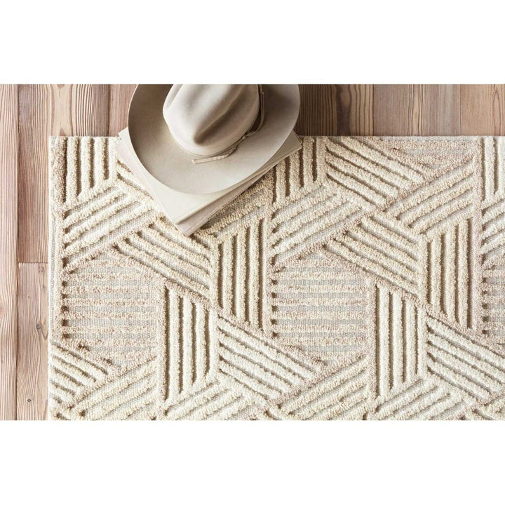 Loloi Ehren EHR 04 Oatmeal / Ivory Area Rug Rugs Loloi 