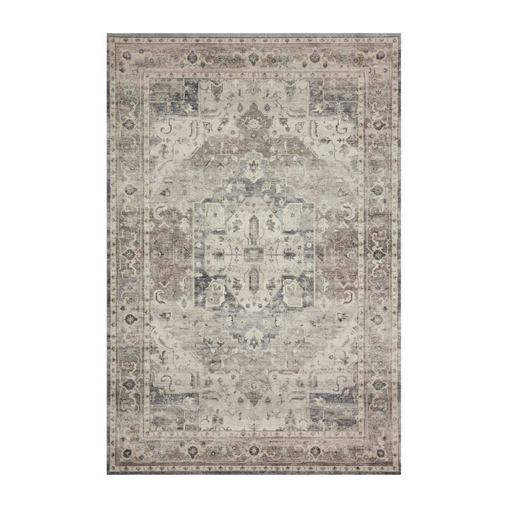 Loloi II Hathaway HTH 05 Grey / Brown / Ivory Area Rug Rugs Loloi 2’ x 5’ Runner 