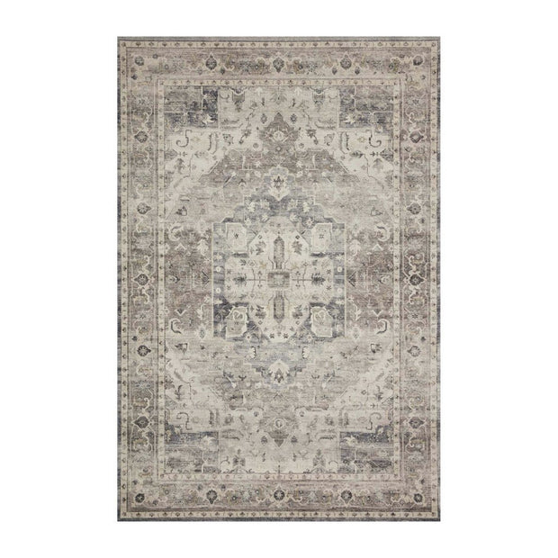 Loloi II Hathaway HTH 05 Grey / Brown / Ivory Area Rug Rugs Loloi 2’ x 5’ Runner 