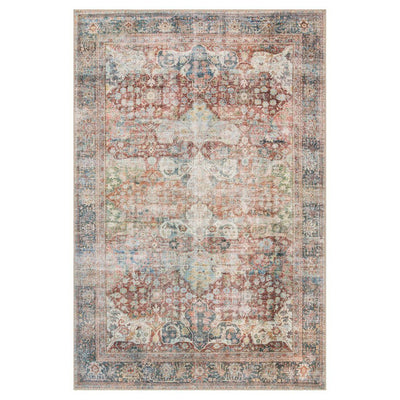 Loloi Loren LQ 14 Brick / Multi Area Rug Rugs Loloi 3' 6" x 5' 6" Rectangle 