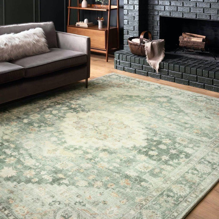 Loloi II Rosette ROS 08 Blue / Green Area Rug Rugs Loloi 