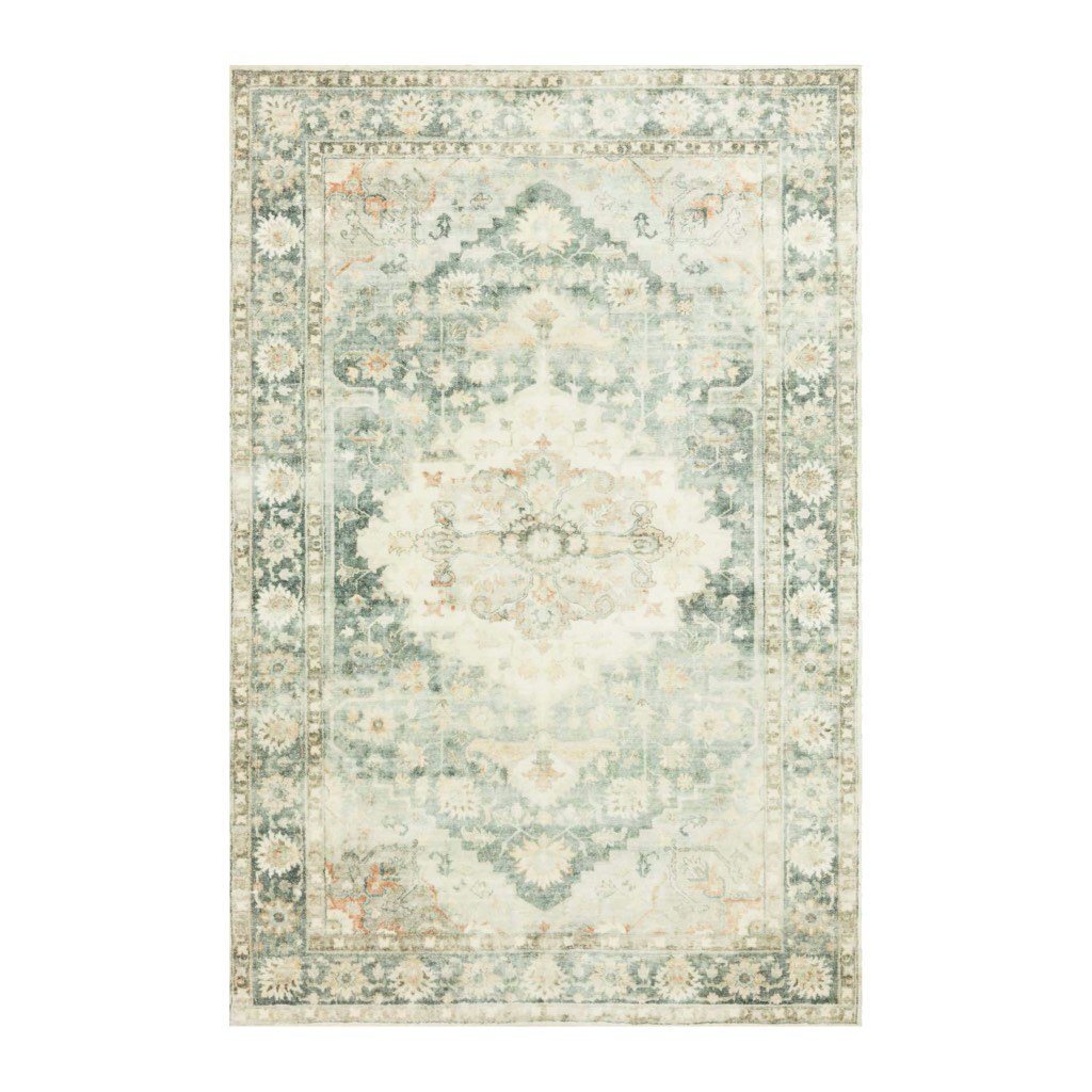 Loloi II Rosette ROS 08 Blue / Green Area Rug Rugs Loloi 2’ 2" x 3’ 8” Rectangle 