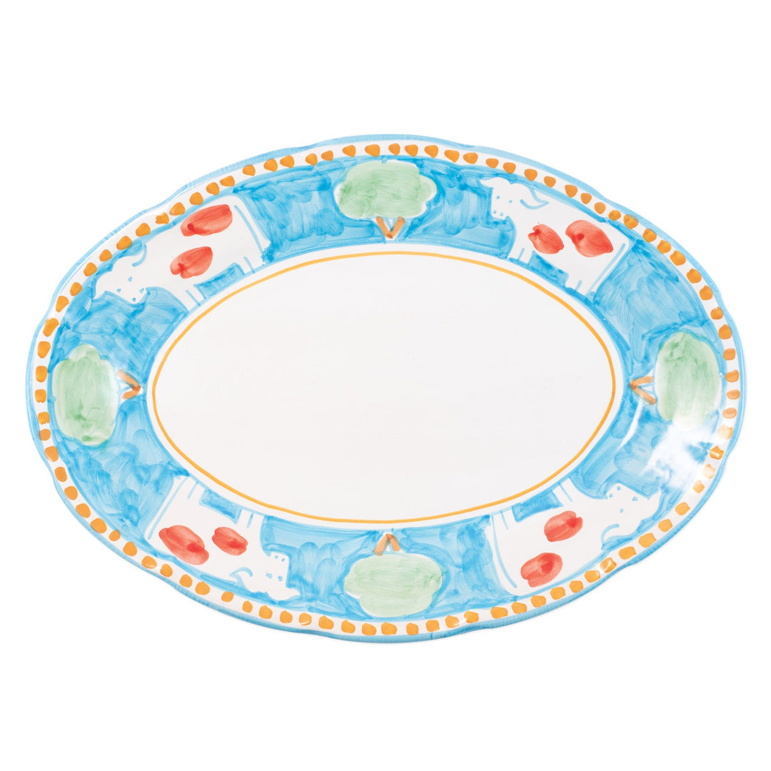 Vietri Campagna Mucca Oval Platter Dinnerware Vietri 