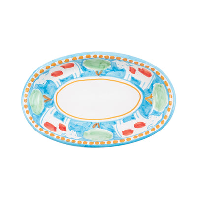 Vietri Campagna Mucca Small Oval Tray Dinnerware Vietri 