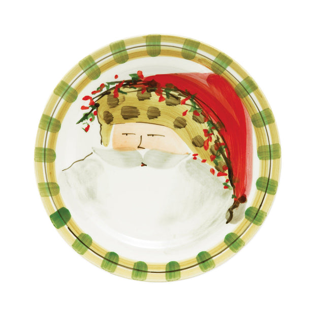 Vietri Old St. Nick Dinner Plate - Animal Hat Dinnerware Vietri 