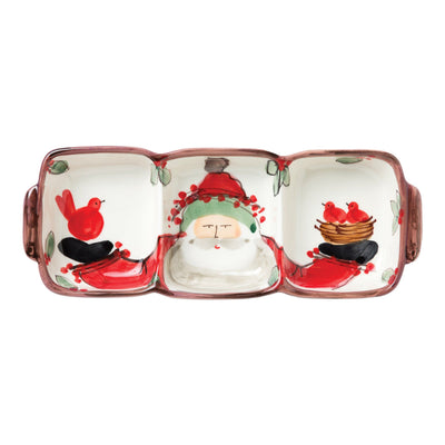 Vietri Old St. Nick Three-Part Server Dinnerware Vietri 