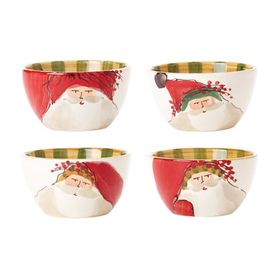 Vietri Old St. Nick Assorted Cereal Bowls - Set of 4 Dinnerware Vietri 