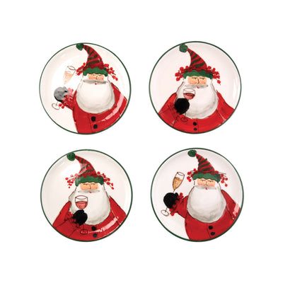 Vietri Old St. Nick Cocktail Plates - Set of 4 Dinnerware Vietri 