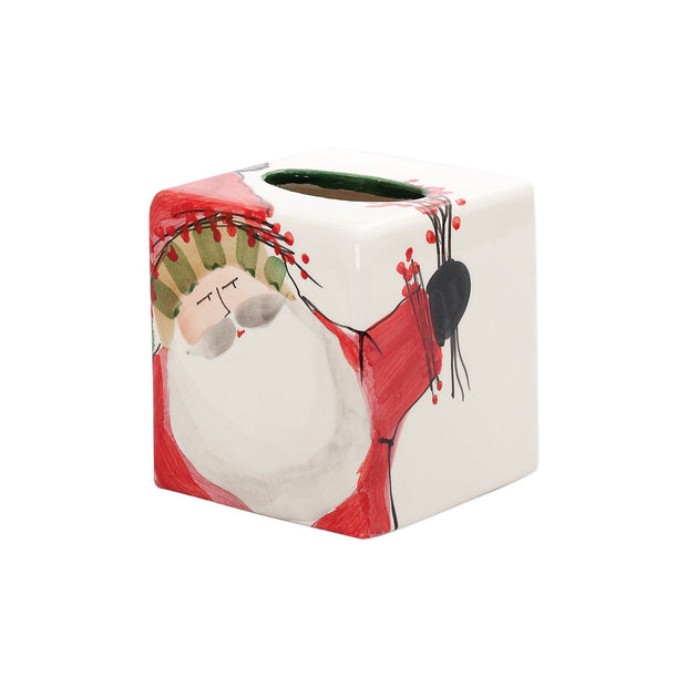 Vietri Old St. Nick Tissue Box Dinnerware Vietri 