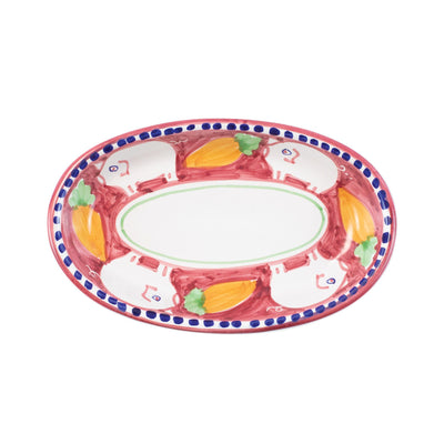 Vietri Campagna Porco Small Oval Tray Dinnerware Vietri 