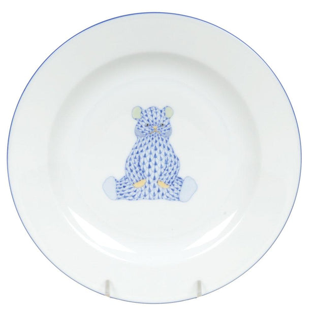 Herend Plate - Bear Figurines Herend Blue 