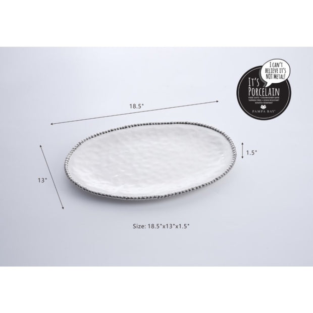 Pampa Bay Salerno Oval Platter Dinnerware Pampa Bay 