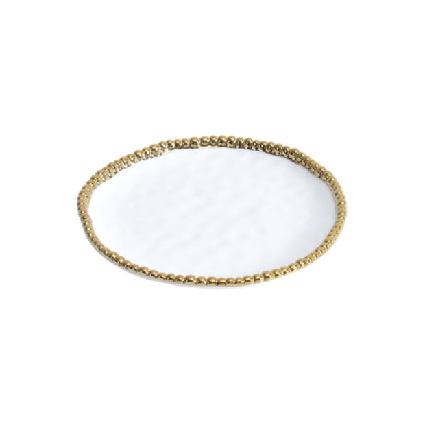 Pampa Bay Golden Salerno Round Appetizer / Dessert Plate Dinnerware Pampa Bay 