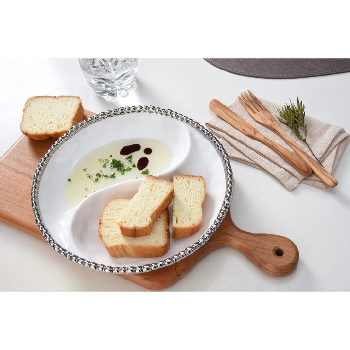 Pampa Bay Salerno Small 2-Section Platter Dinnerware Pampa Bay 