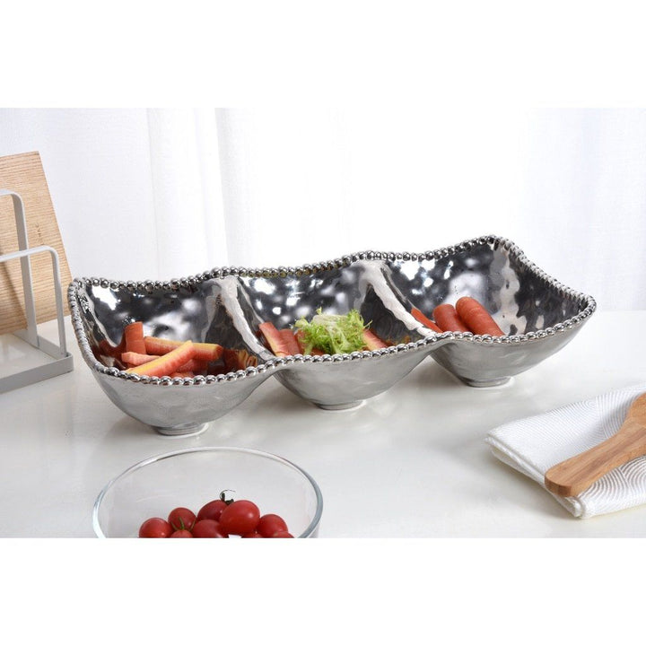 Pampa Bay Verona 3-Section Serving Piece Dinnerware Pampa Bay 