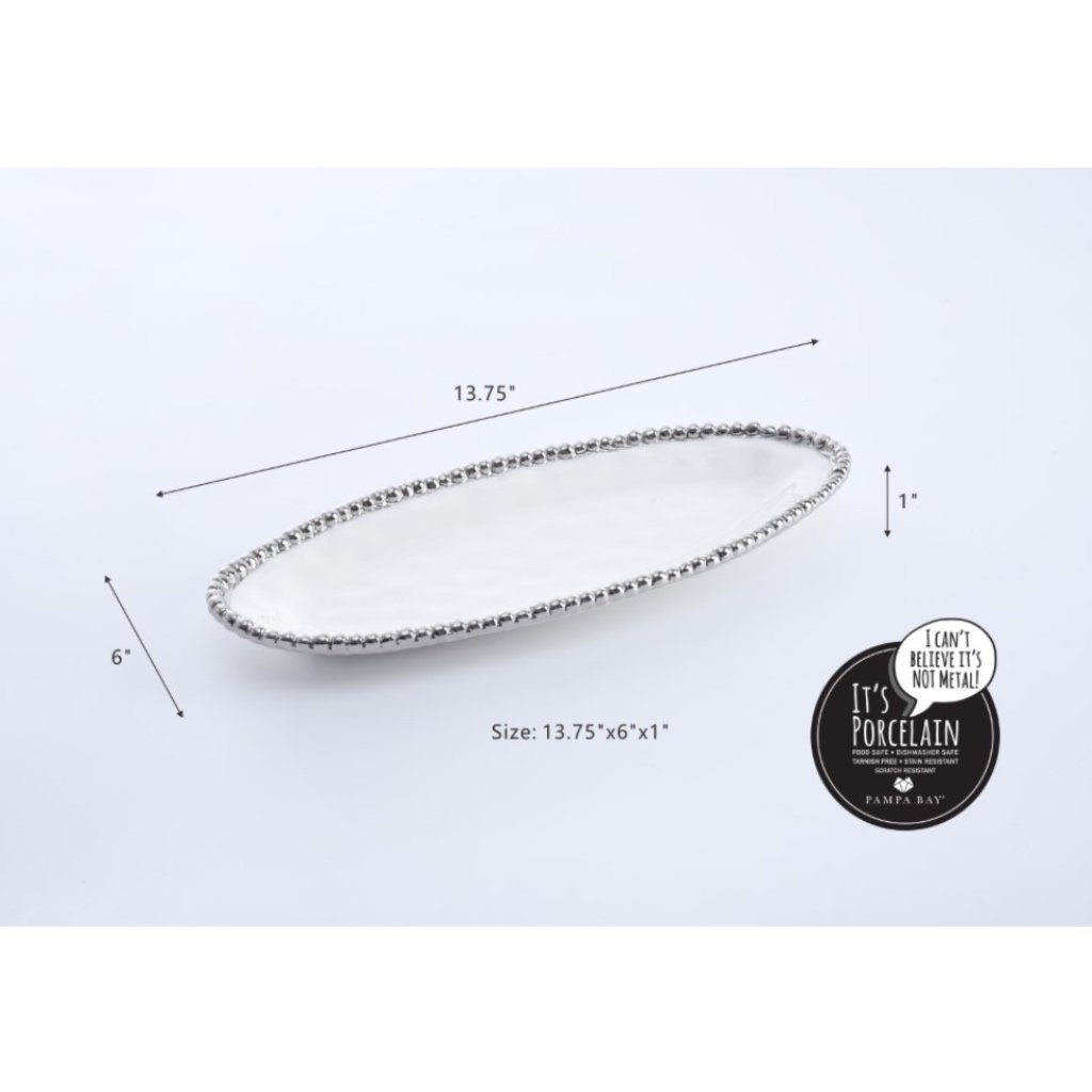 Pampa Bay Salerno Small Oval Serving Piece Dinnerware Pampa Bay 