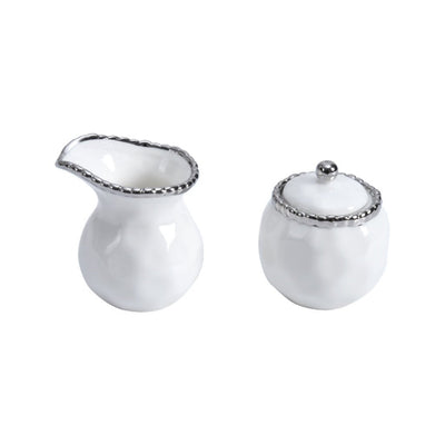 Pampa Bay Salerno Small Creamer & Sugar Set Dinnerware Pampa Bay 