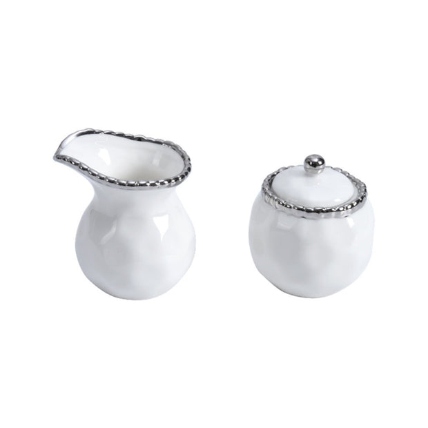 Pampa Bay Salerno Small Creamer & Sugar Set Dinnerware Pampa Bay 