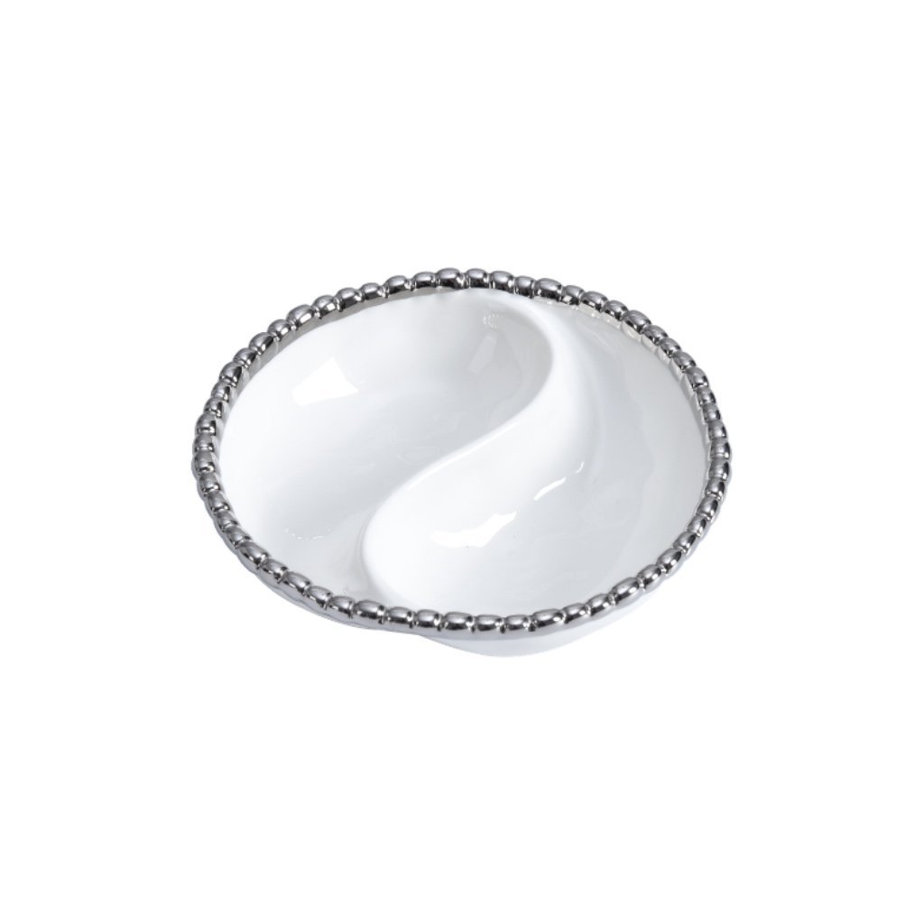 Pampa Bay Piatto Piccolo Salerno, Finitura Titanio Effetto Metallo, 11x7.5x2.5 Cm, Lavabile In Lavastoviglie, Forno E Freezer
