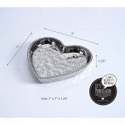 Pampa Bay Love Is In The Air Heart Dish, Silver Dinnerware Pampa Bay 
