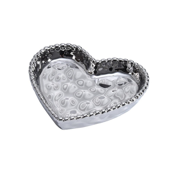 Pampa Bay Love Is In The Air Mini Heart Dish, Silver Dinnerware Pampa Bay 