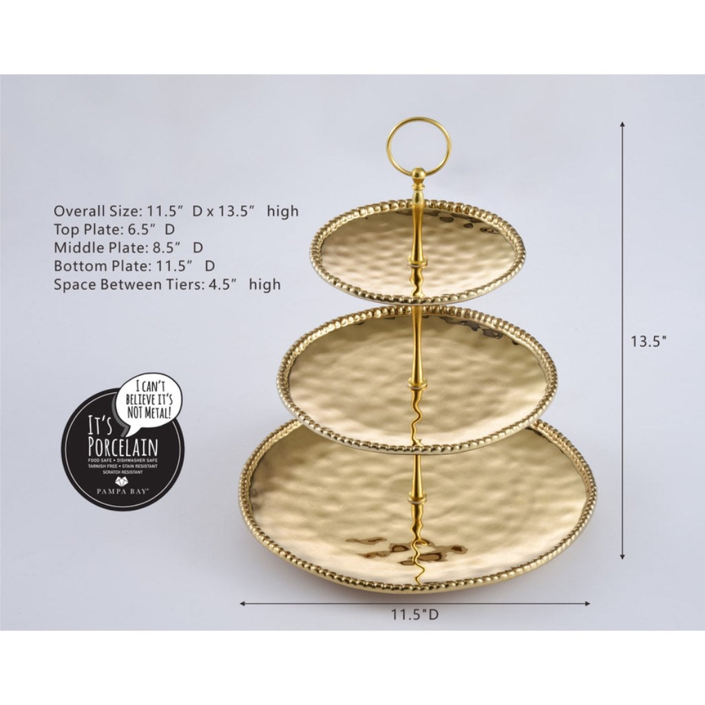 Pampa Bay Monaco 3 Tier Stand Dinnerware Pampa Bay 