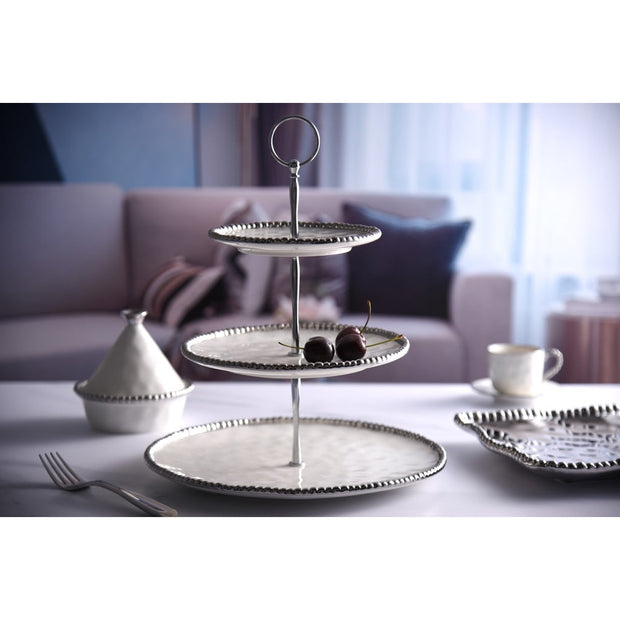 Pampa Bay Salerno 3 Tier Stand Dinnerware Pampa Bay 