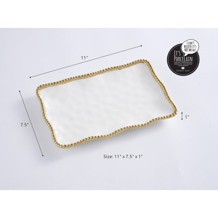 Pampa Bay Golden Salerno Small Platter Dinnerware Pampa Bay 