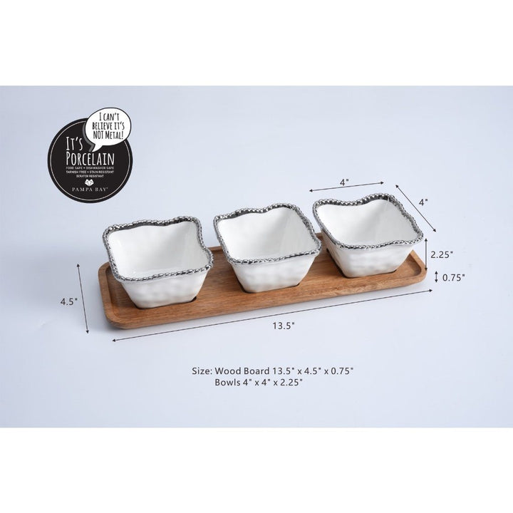 Pampa Bay Salerno Entertaining Set - 4Pc Dinnerware Pampa Bay 