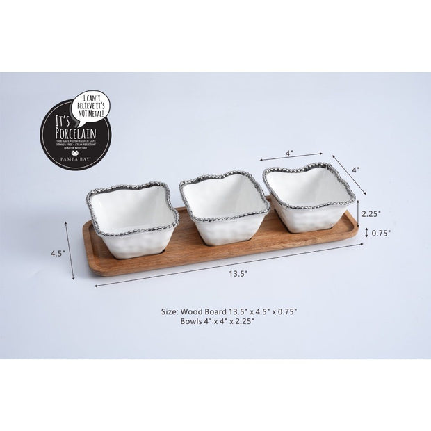 Pampa Bay Salerno Entertaining Set - 4Pc Dinnerware Pampa Bay 