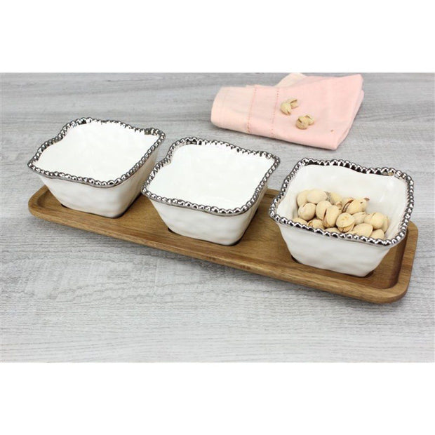 Pampa Bay Salerno Entertaining Set - 4Pc Dinnerware Pampa Bay 