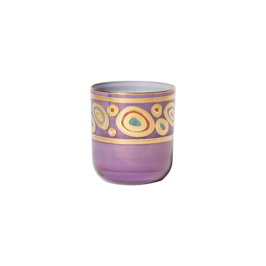 Vietri Regalia Double Old Fashioned Dinnerware Vietri Purple 