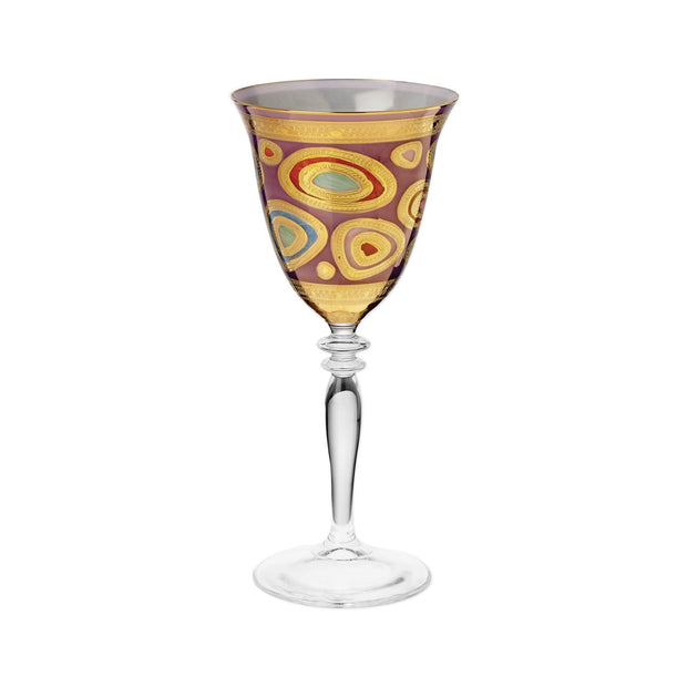 Vietri Regalia Wine Glass Dinnerware Vietri Purple 