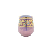 Vietri Regalia Stemless Wine Glass Dinnerware Vietri Purple 
