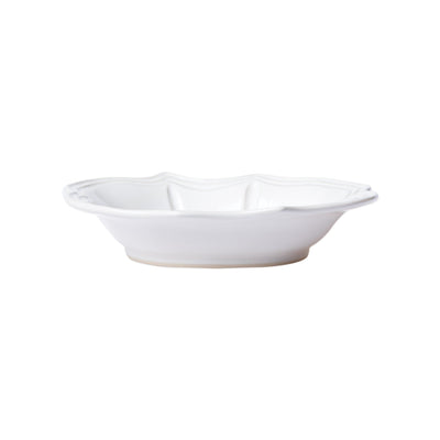 Vietri Incanto Stone White Baroque Pasta Bowl Dinnerware Vietri 