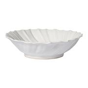 Vietri Incanto Stone White Ruffle Large Bowl Dinnerware Vietri 
