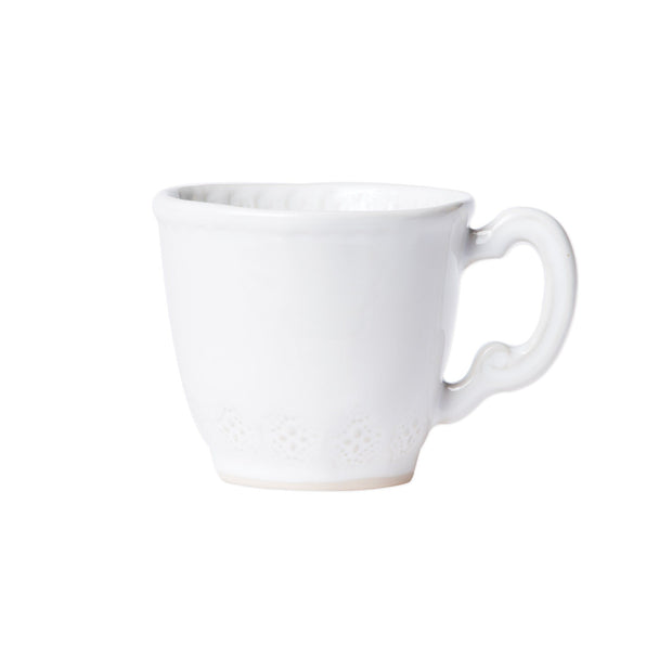 Vietri Incanto Stone White Lace Mug Dinnerware Vietri 