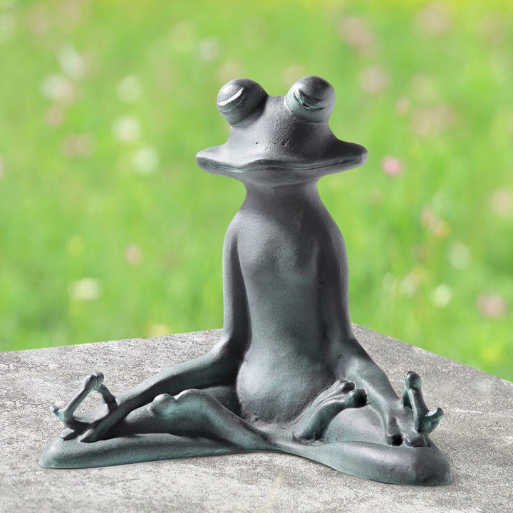 SPI Garden Contented Yoga Frog Sculpture Sculptures SPI 