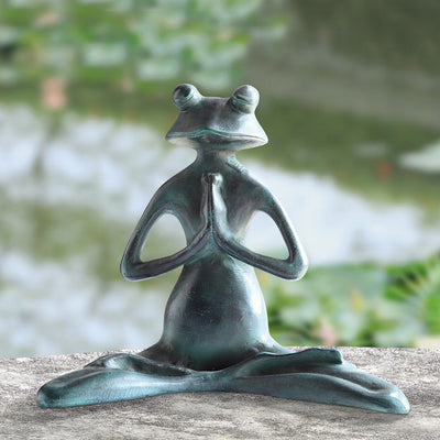 SPI Garden Meditating Yoga Frog Sculpture Sculptures SPI 