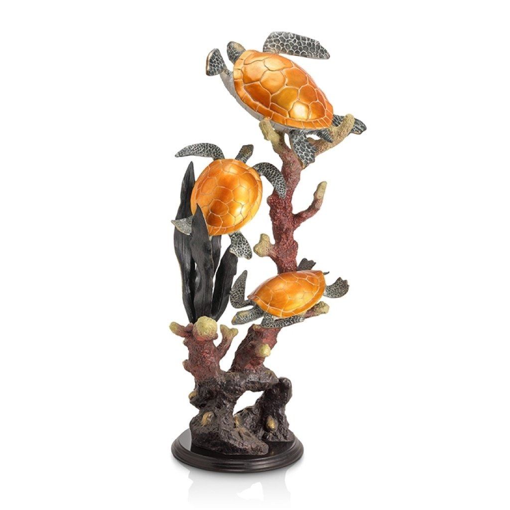 SPI Gallery Sea Turtles and Coral Seascape Sculpture Sculptures SPI 