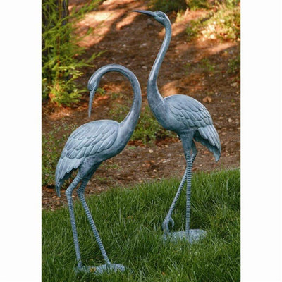 SPI Garden Medium Crane Pair Sculptures SPI 