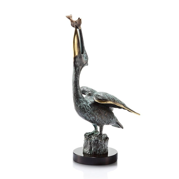 SPI Gallery Pelican Eating Fish Sculpture Sculptures SPI 