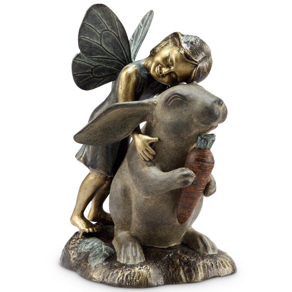 SPI Garden Happiness Fairy & Rabbit Sculpture Sculptures SPI 