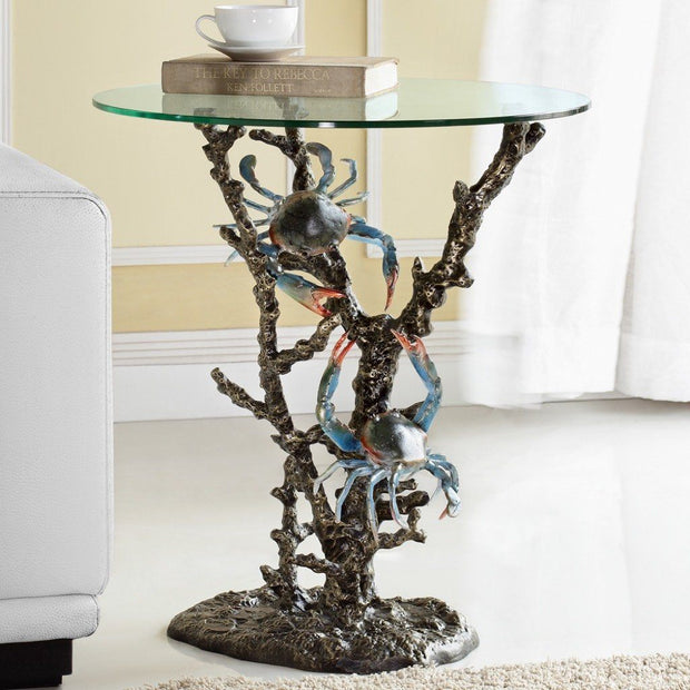 SPI Home Crabs & Coral End Table Tables SPI 