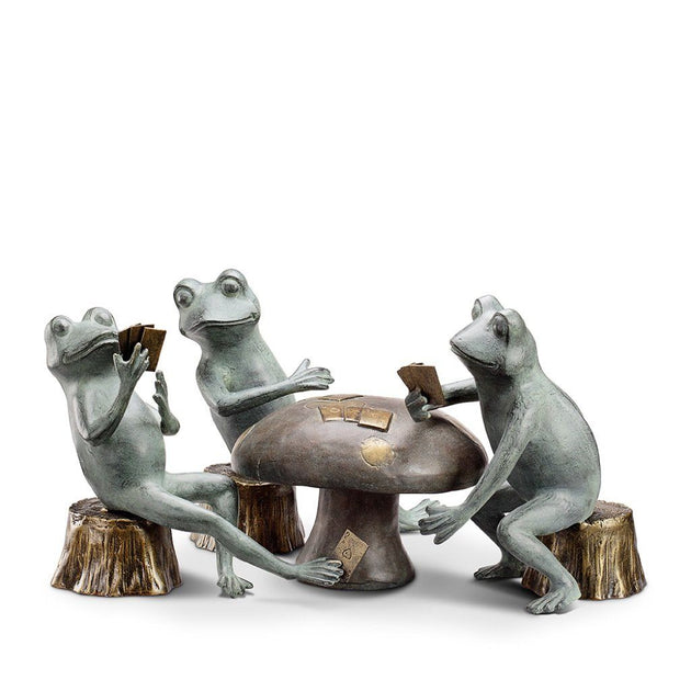 SPI Garden Card Cheat Frogs Set Sculpture Fine Decor Direct