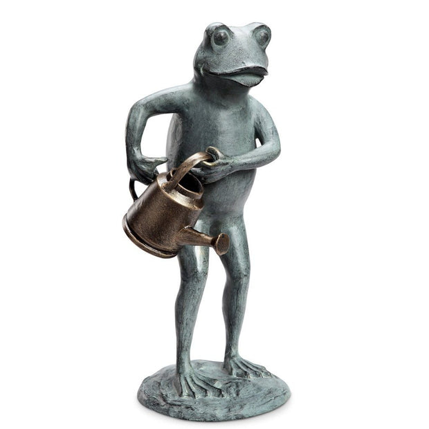 SPI Garden Watering Can Frog Sculpture Planters SPI 