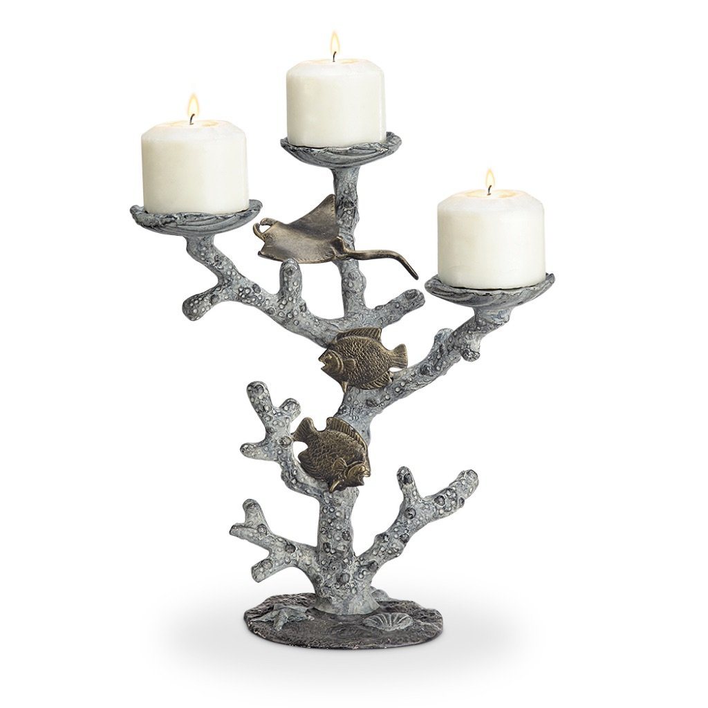 SPI Home Sealife & Coral Pillar Candleholder Candle Holders SPI 