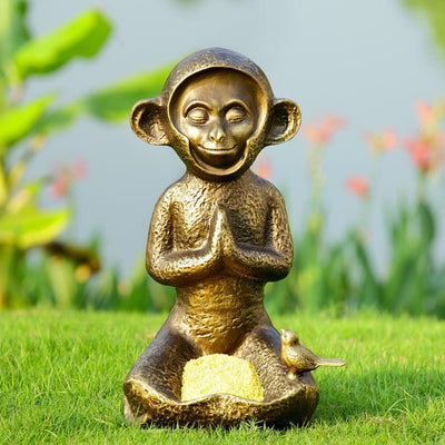 SPI Garden Meditating Monkey Bird Feeder Bird Feeders SPI 