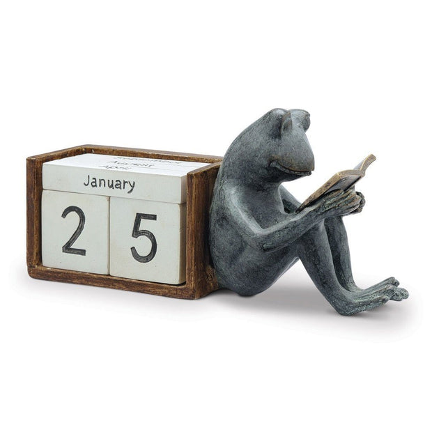 SPI Home Reading Frog Desktop Calendar Sculptures SPI 